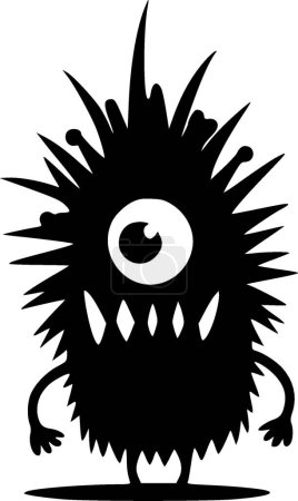 Illustration for Monster - minimalist and flat logo - vector illustration - Royalty Free Image