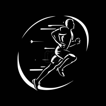 Illustration for Sport - minimalist and simple silhouette - vector illustration - Royalty Free Image