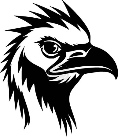 Téléchargez les illustrations : Vulture - logo vectoriel de haute qualité - illustration vectorielle idéale pour t-shirt graphique - en licence libre de droit