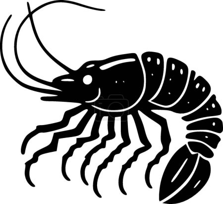 Illustration for Crawfish - minimalist and simple silhouette - vector illustration - Royalty Free Image