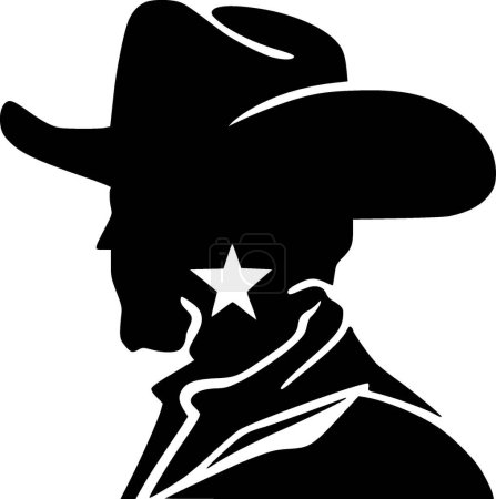 Téléchargez les illustrations : Texas - silhouette minimaliste et simple - illustration vectorielle - en licence libre de droit
