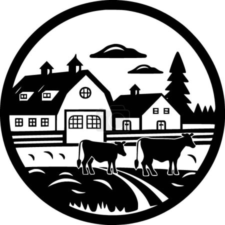 Illustration for Farm - high quality vector logo - vector illustration ideal for t-shirt graphic - Royalty Free Image