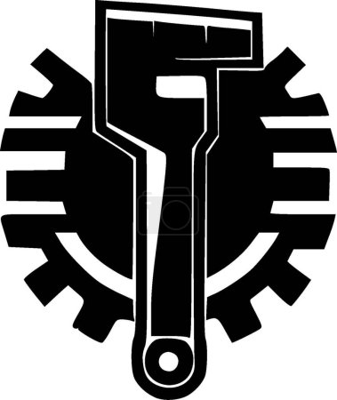 Ilustración de Metal - logotipo vectorial de alta calidad - ilustración vectorial ideal para el gráfico de camisetas - Imagen libre de derechos
