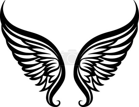 Illustration for Wings - high quality vector logo - vector illustration ideal for t-shirt graphic - Royalty Free Image