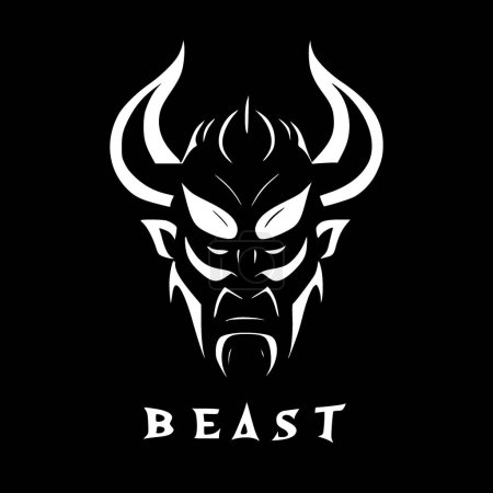 Beast - minimalist and simple silhouette - vector illustration