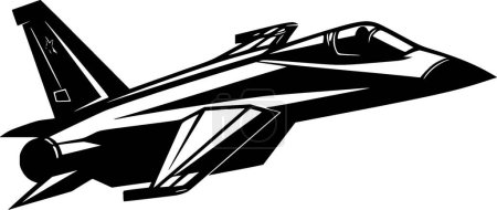 Illustration for Fighter jet - high quality vector logo - vector illustration ideal for t-shirt graphic - Royalty Free Image