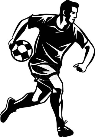 Ilustración de Fútbol - logotipo vectorial de alta calidad - ilustración vectorial ideal para el gráfico de la camiseta - Imagen libre de derechos
