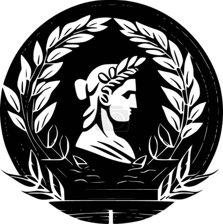 Ilustración de Griego - logotipo vectorial de alta calidad - ilustración vectorial ideal para gráfico camiseta - Imagen libre de derechos