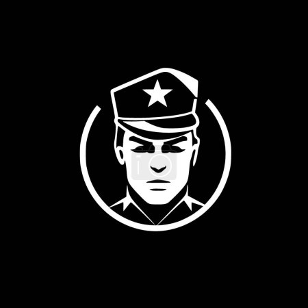 Ilustración de Militar - logotipo vectorial de alta calidad - ilustración vectorial ideal para el gráfico camiseta - Imagen libre de derechos