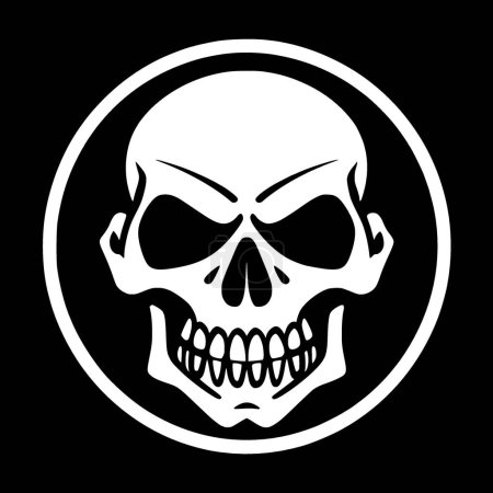 Totenkopf - hochwertiges Vektor-Logo - Vektor-Illustration ideal für T-Shirt-Grafik