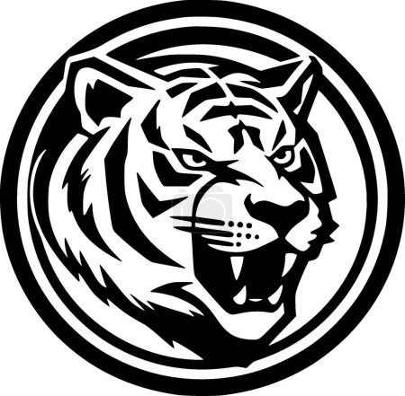 Téléchargez les illustrations : Tigre - logo vectoriel de haute qualité - illustration vectorielle idéale pour t-shirt graphique - en licence libre de droit