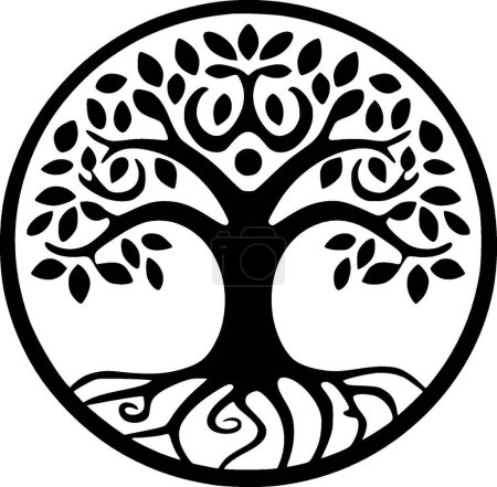 Illustration for Tree of life - high quality vector logo - vector illustration ideal for t-shirt graphic - Royalty Free Image