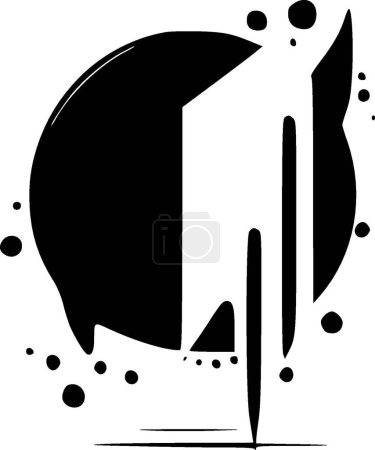 Abstrait - logo minimaliste et plat - illustration vectorielle