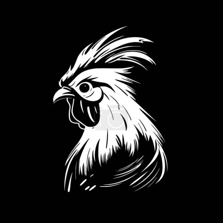 Huhn - minimalistisches und flaches Logo - Vektorillustration