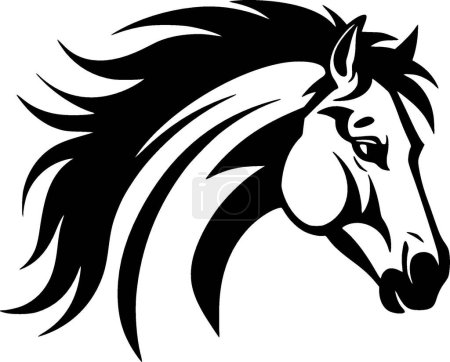 Pferd - hochwertiges Vektor-Logo - Vektor-Illustration ideal für T-Shirt-Grafik