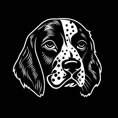 Hund - minimalistisches und flaches Logo - Vektorillustration