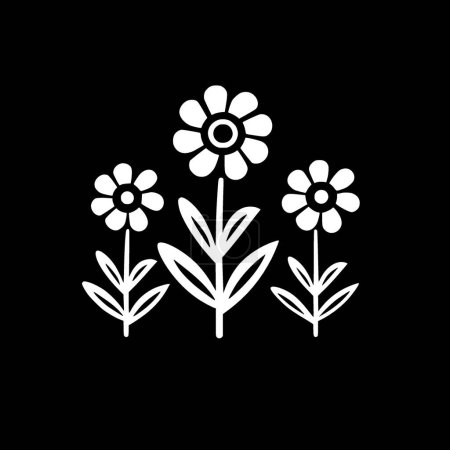 Blumen - hochwertiges Vektor-Logo - Vektor-Illustration ideal für T-Shirt-Grafik