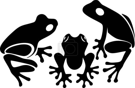 Frogs - high quality vector logo - vector illustration ideal for t-shirt graphic
