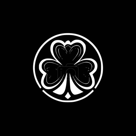 Irisch - minimalistisches und flaches Logo - Vektorillustration