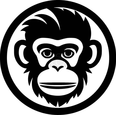 Monkey - hochwertiges Vektor-Logo - Vektor-Illustration ideal für T-Shirt-Grafik