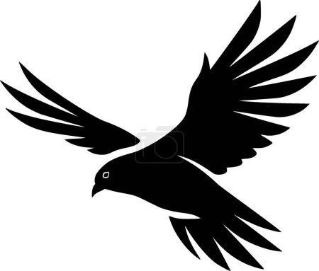 Téléchargez les illustrations : Petrel - silhouette minimaliste et simple - illustration vectorielle - en licence libre de droit