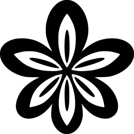 Daisy - logo plat et minimaliste - illustration vectorielle