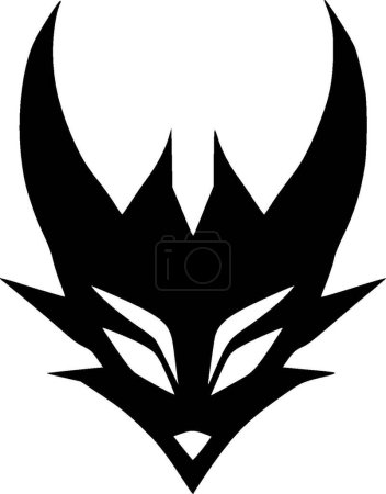 Fox - logo plat et minimaliste - illustration vectorielle