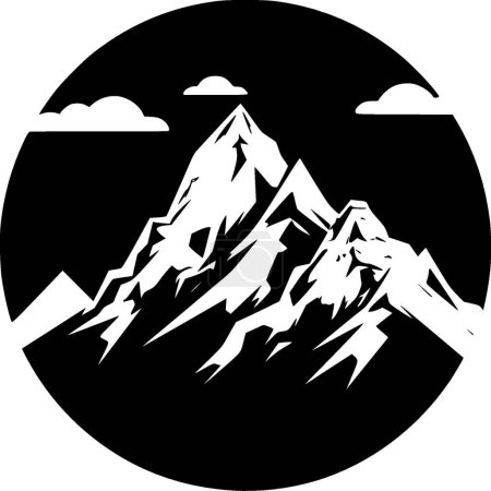 Bergkette - hochwertiges Vektorlogo - Vektorillustration ideal für T-Shirt-Grafik