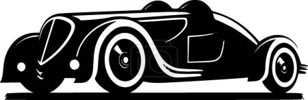 Racing - logo plat et minimaliste - illustration vectorielle