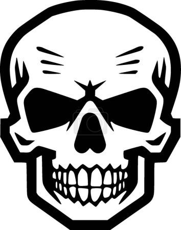 Crâne - logo vectoriel de haute qualité - illustration vectorielle idéale pour t-shirt graphique