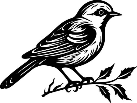 Illustration for Sparrow - high quality vector logo - vector illustration ideal for t-shirt graphic - Royalty Free Image