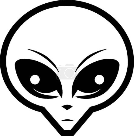 Alien - high quality vector logo - vector illustration ideal for t-shirt graphic