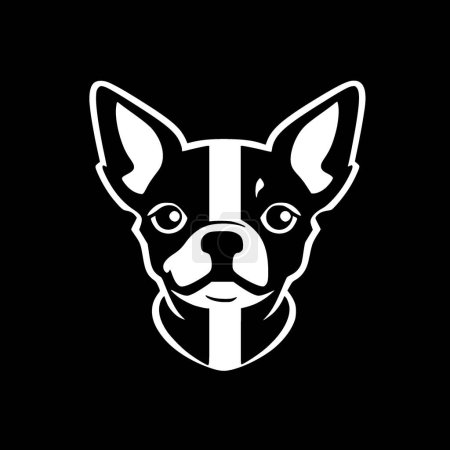 Chihuahua - minimalist and flat logo - vector illustration