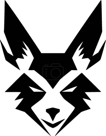 Fox - minimalistisches und flaches Logo - Vektorillustration