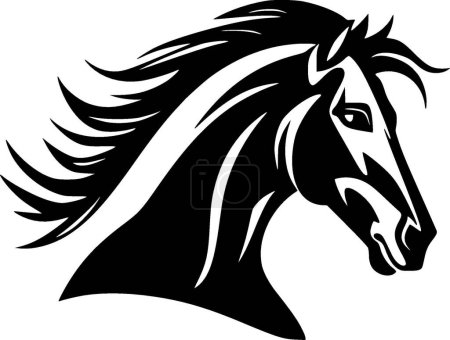 Pferd - hochwertiges Vektor-Logo - Vektor-Illustration ideal für T-Shirt-Grafik