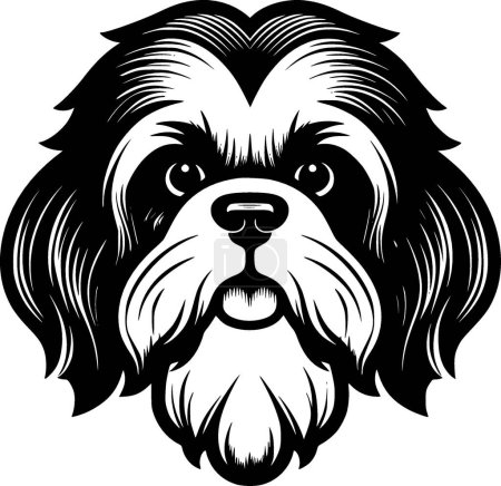 Shih tzu - high quality vector logo - vector illustration ideal for t-shirt graphic