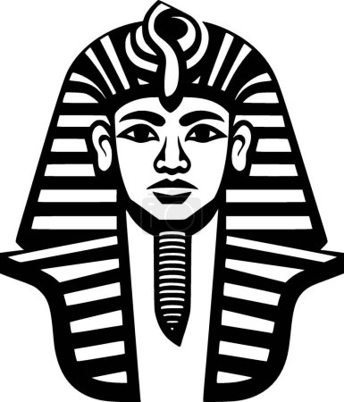 Téléchargez les illustrations : Sphinx - illustration vectorielle en noir et blanc - en licence libre de droit
