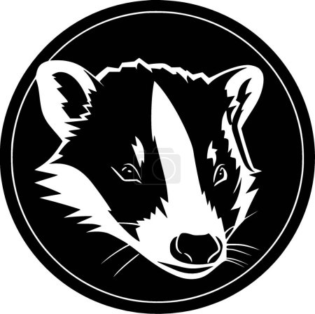 Illustration for Badger - high quality vector logo - vector illustration ideal for t-shirt graphic - Royalty Free Image