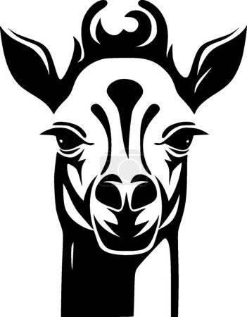 Kamel - minimalistisches und flaches Logo - Vektorillustration