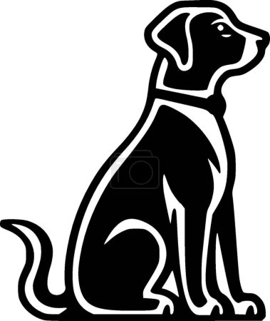 Illustration for Dalmatian - minimalist and simple silhouette - vector illustration - Royalty Free Image