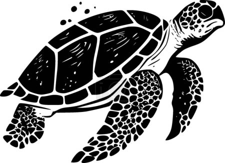 Tortuga marina - logotipo vectorial de alta calidad - ilustración vectorial ideal para el gráfico de camisetas