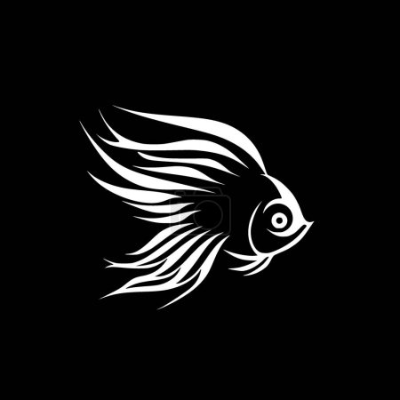 Angelfish - high quality vector logo - vector illustration ideal for t-shirt graphic