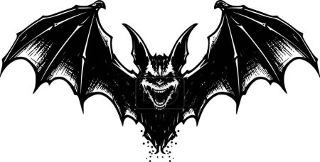 Murciélago - logotipo vectorial de alta calidad - ilustración vectorial ideal para el gráfico de camisetas