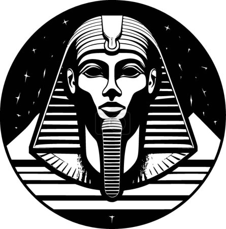 Egipto - silueta minimalista y simple - ilustración vectorial