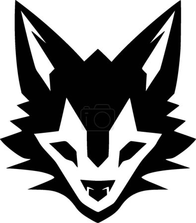 Illustration for Fox - minimalist and simple silhouette - vector illustration - Royalty Free Image