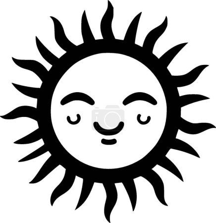 Sonne - hochwertiges Vektor-Logo - Vektor-Illustration ideal für T-Shirt-Grafik