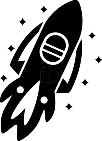 Téléchargez les illustrations : Rocket - logo vectoriel de haute qualité - illustration vectorielle idéale pour t-shirt graphique - en licence libre de droit
