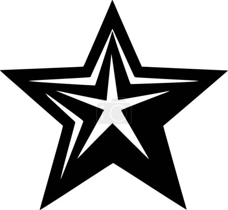 Star - logo plat et minimaliste - illustration vectorielle