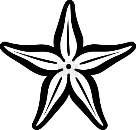 Seestern - hochwertiges Vektor-Logo - Vektor-Illustration ideal für T-Shirt-Grafik