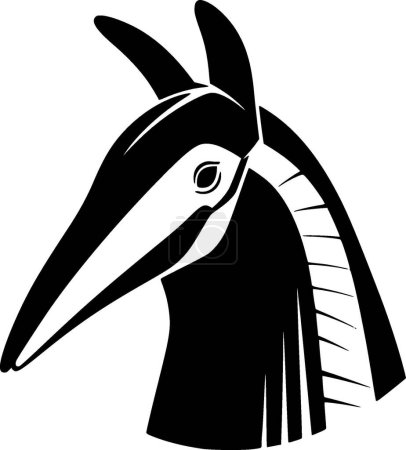 Anteater - silueta minimalista y simple - ilustración vectorial